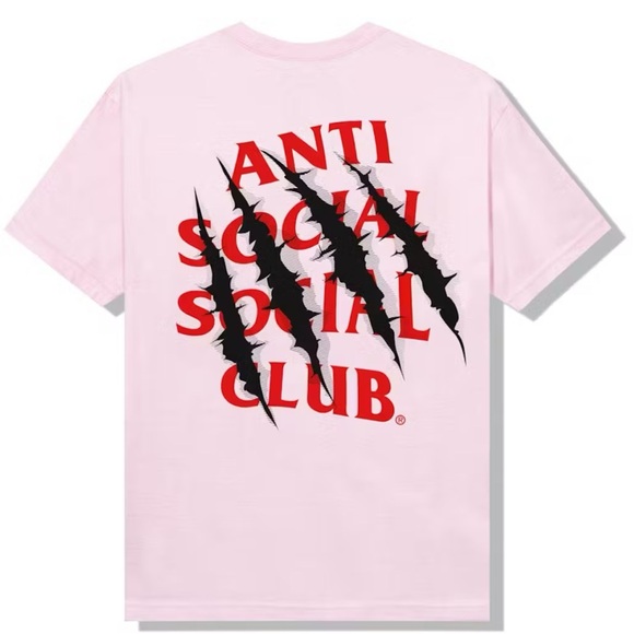 Anti Social Social Club After Us T-shirt Pink Size Large